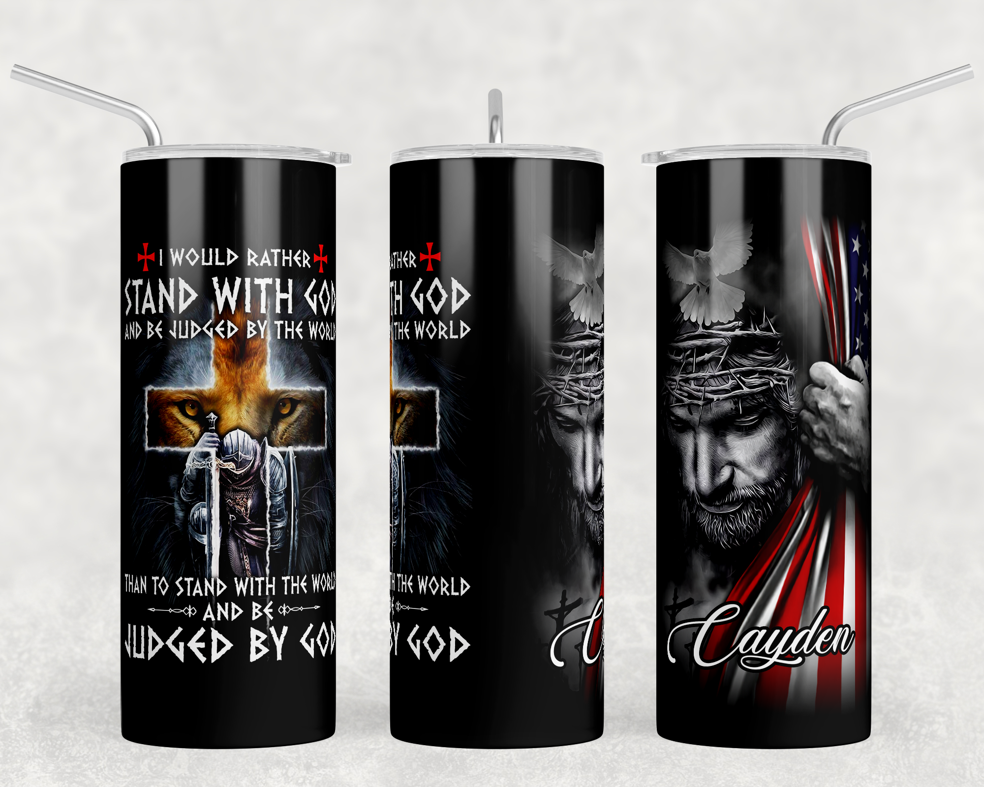 Man of God Smoky Tumbler – Nicole'sCraftCorner