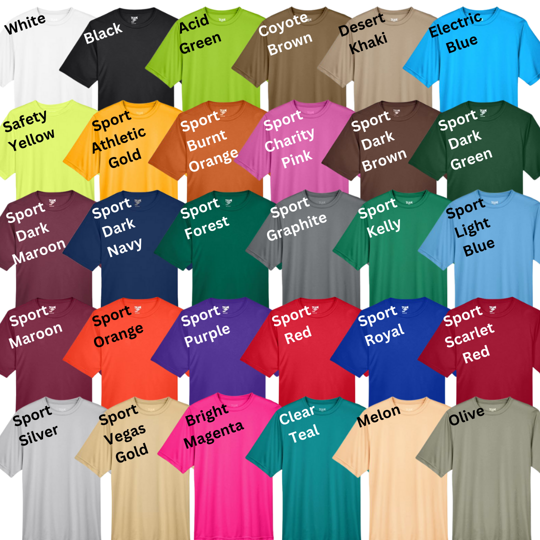 Adult Custom Performance Short Sleeve T-Shirts