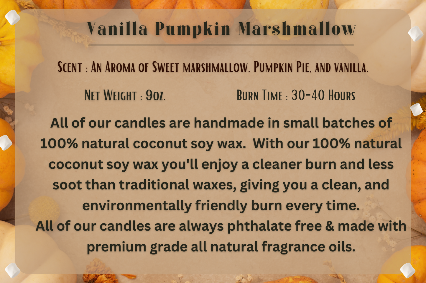 Seasonal Scent Candles and wax melts