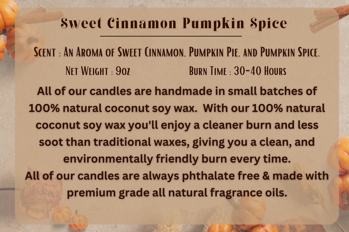 Seasonal Scent Candles and wax melts