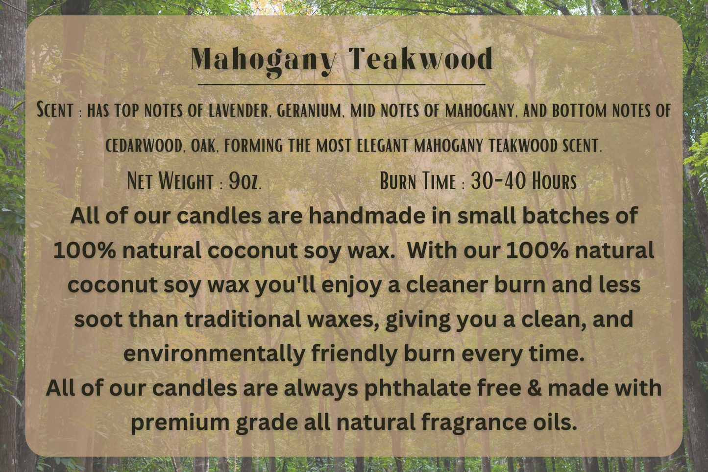 Seasonal Scent Candles and wax melts