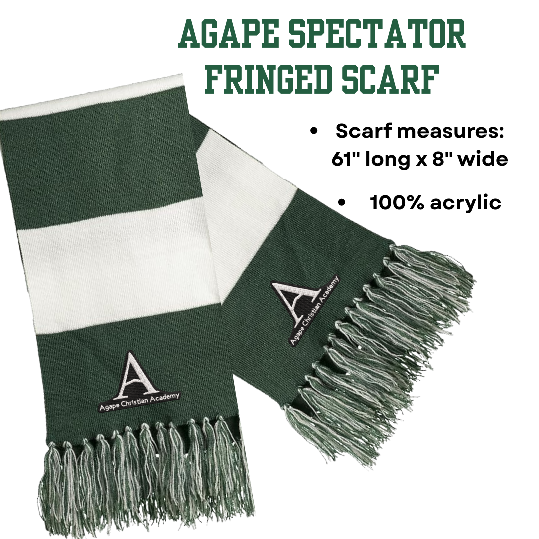 AGAPE Spectator Fringed Scarf