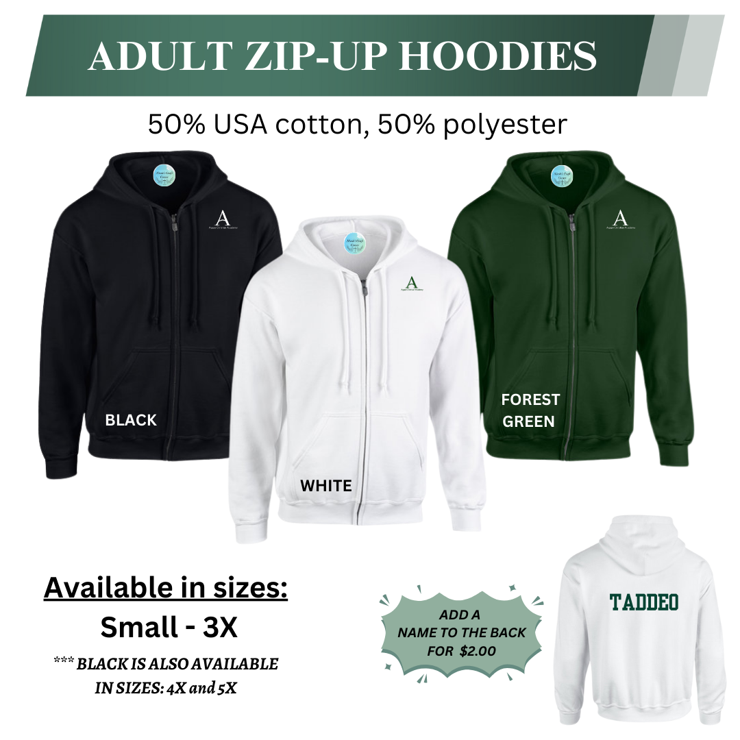 AGAPE Adult Zip-Up Hoodies