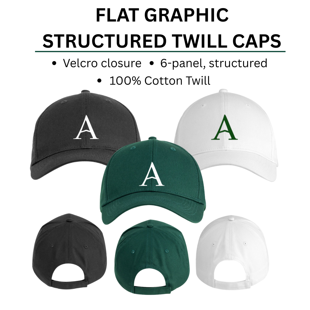 AGAPE STRUCTURED TWILL HATS