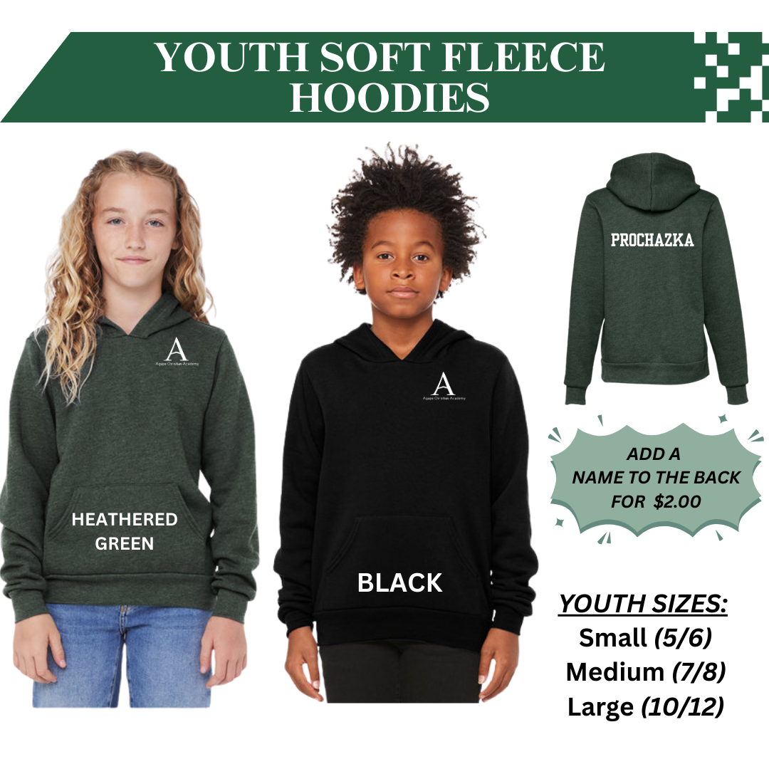 AGAPE YOUTH Sponge Fleece Pullover Hoodie