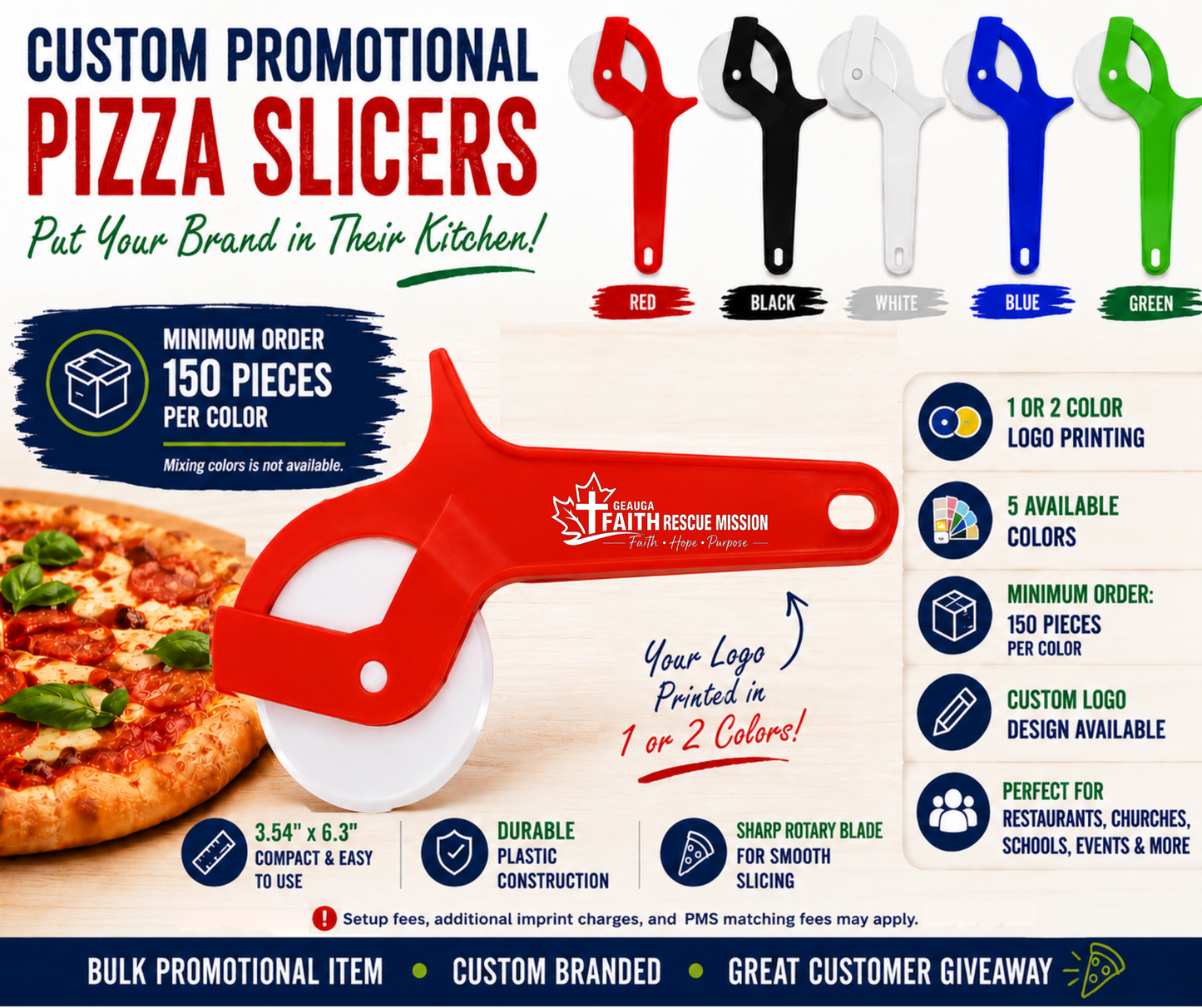 Custom Promotional Pizza Slicers