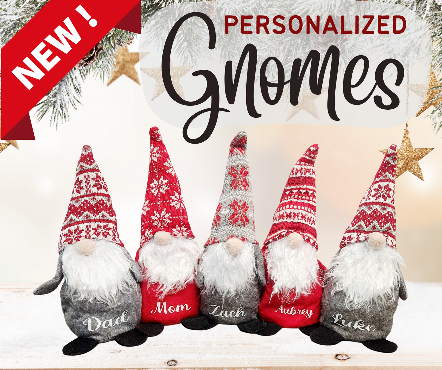 Personalized Christmas Gnomes