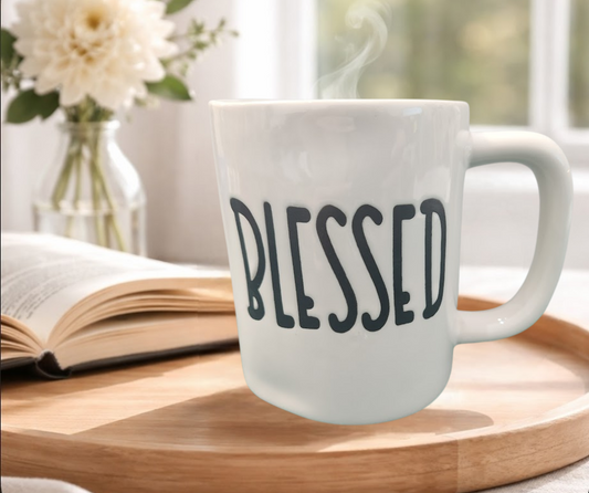 BLESSED Ceramic Coffee Mug