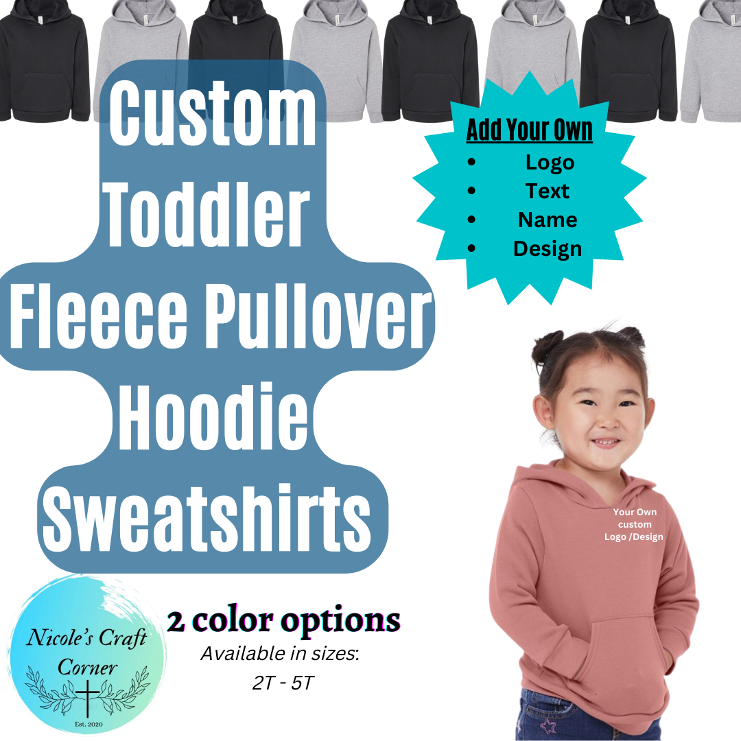 Toddler Sponge Fleece Pullover Hoodie Sweatshirts