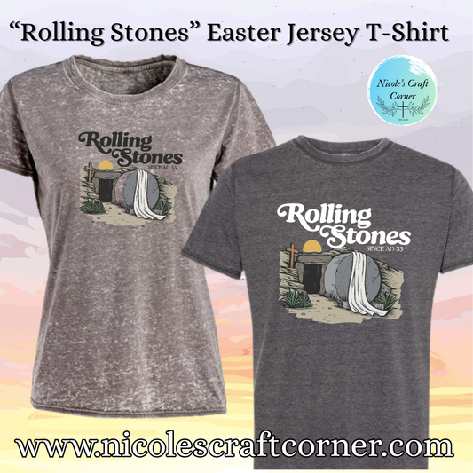 Rolling Stones Easter Jersey Acid Washed T-Shirt