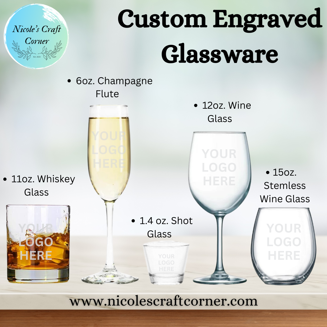 Laser Engraved Glasswear