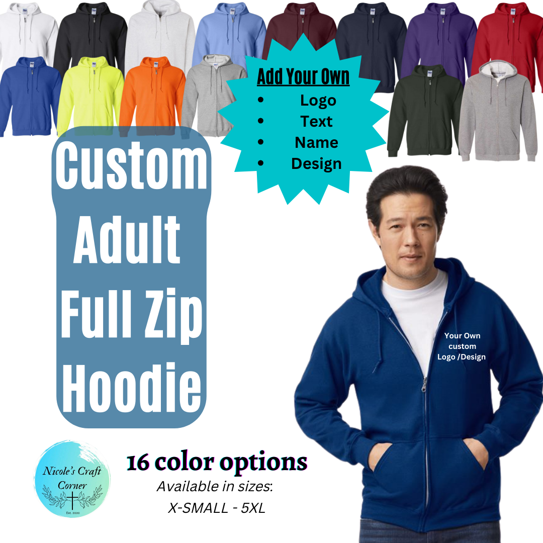 Custom Zip-Up Hoodies