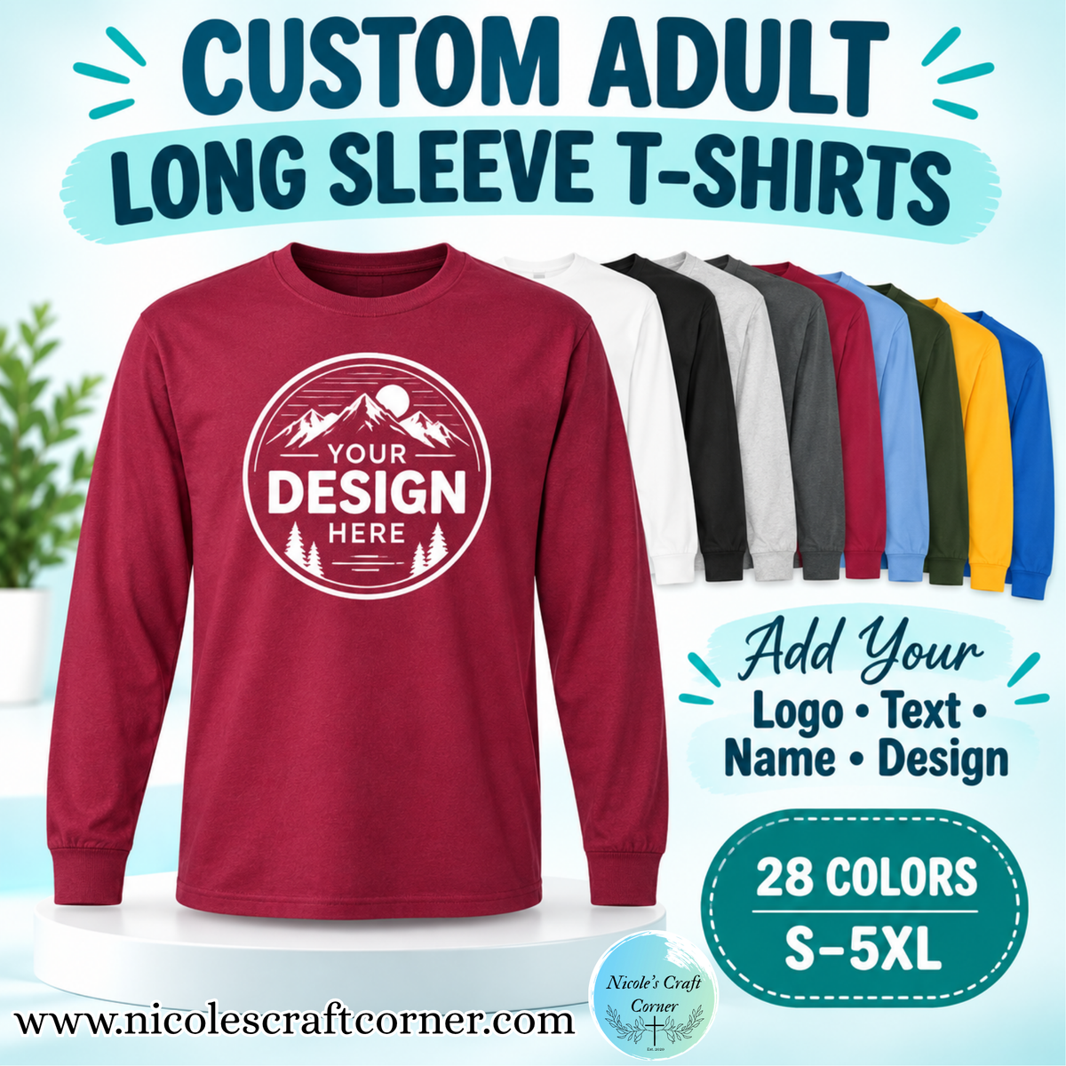 Custom Adult Ultra Cotton Long Sleeve T-Shirt