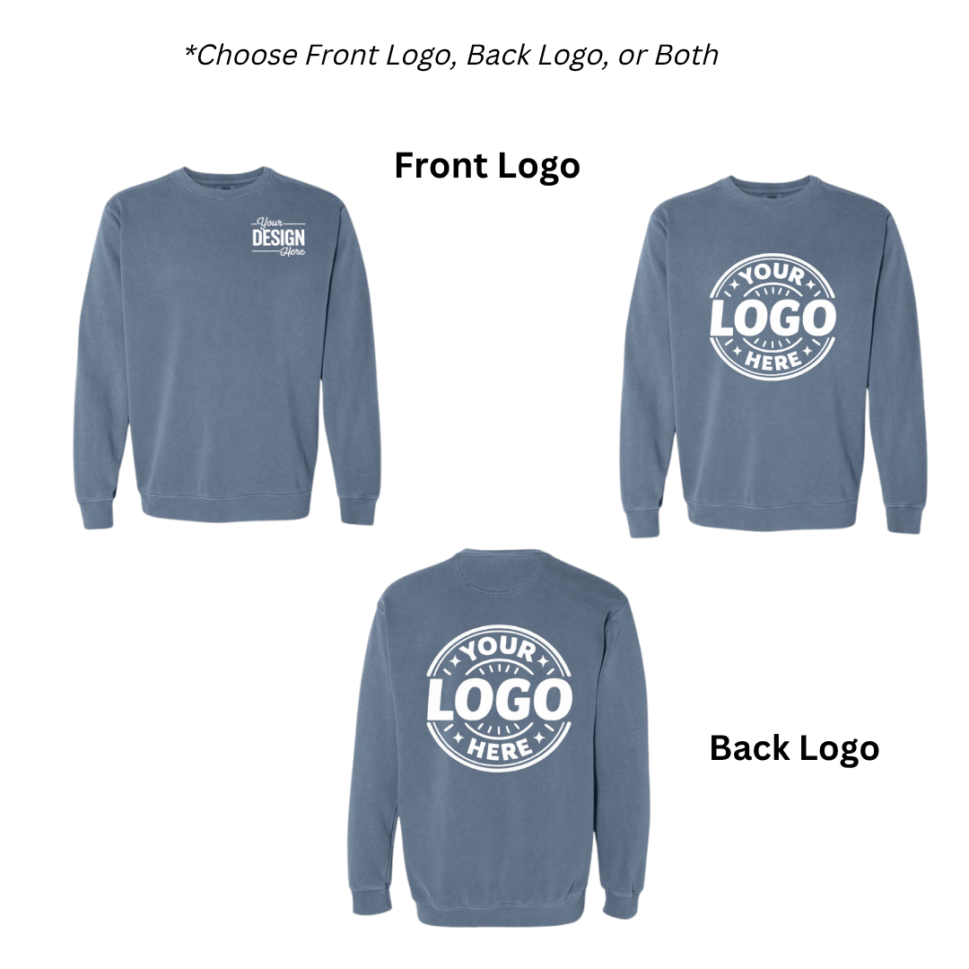 Custom Adult Comfort Colors Crewneck Sweatshirt