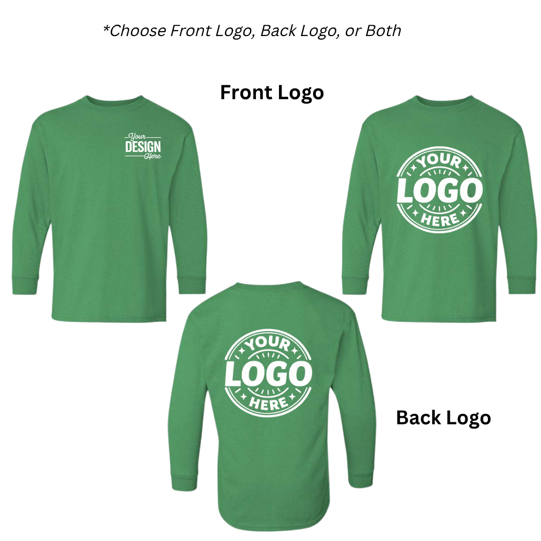 Custom Youth Heavy Cotton Long Sleeve T-Shirt