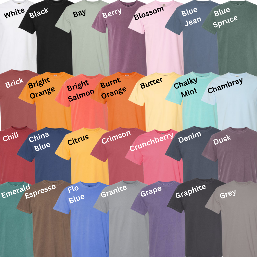 Adult Comfort Colors Custom T-Shirts