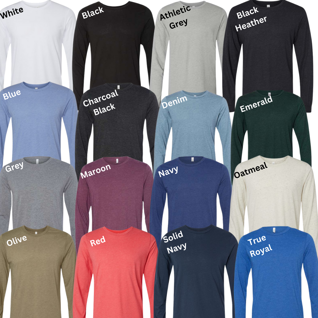 Adult Tri-blend Long-Sleeve Tees