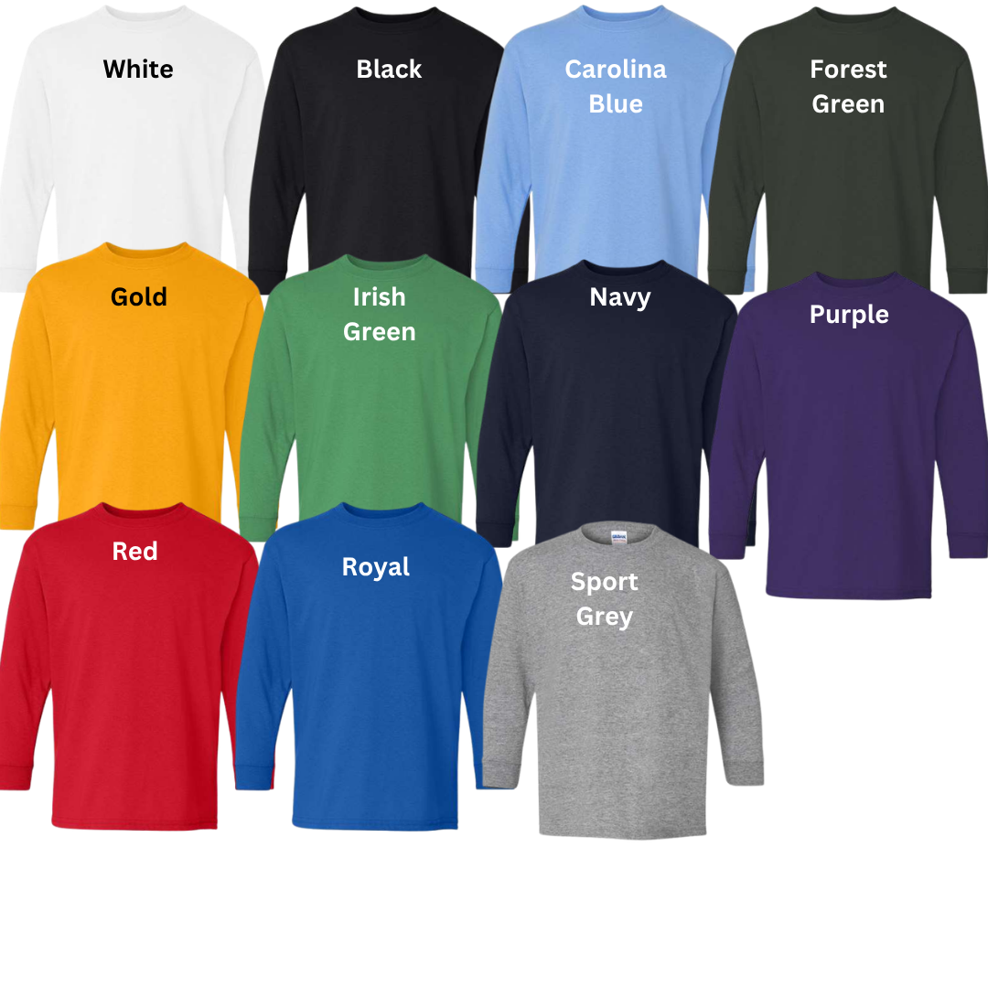 Custom Youth Heavy Cotton Long Sleeve T-Shirt