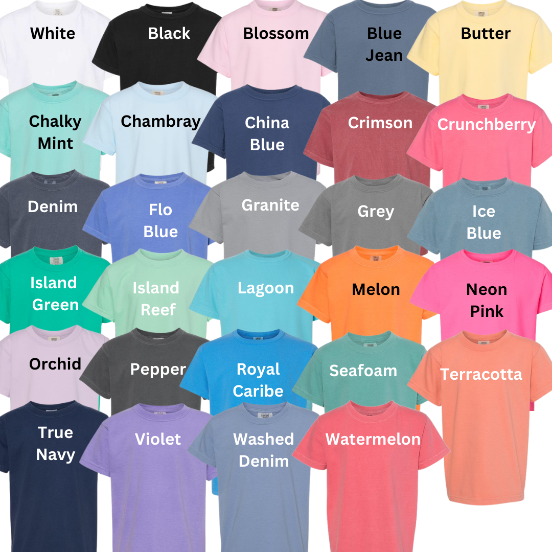 Custom Youth Comfort Colors T-Shirt