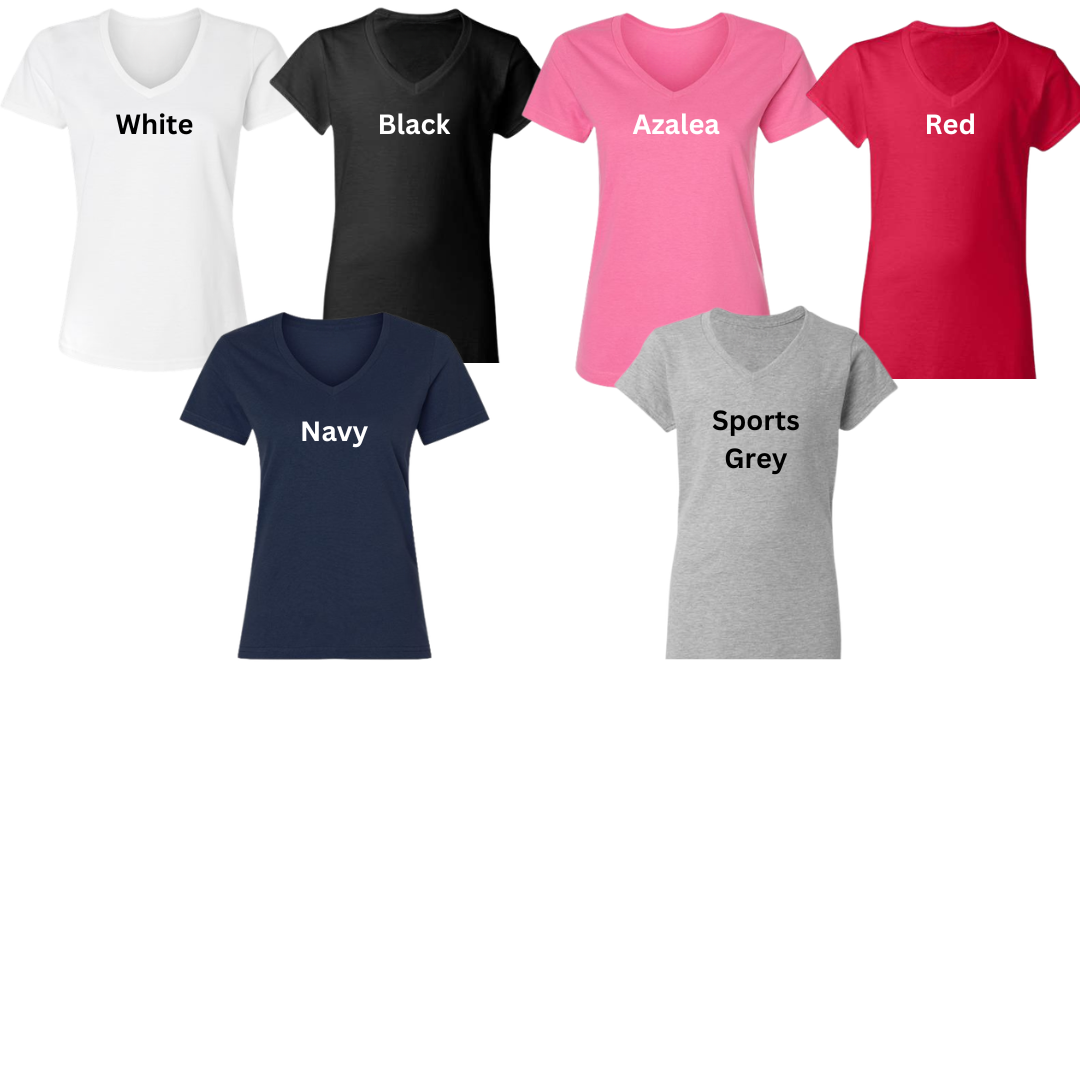 Custom  Women’s  Softstyle  V-Neck T-Shirt