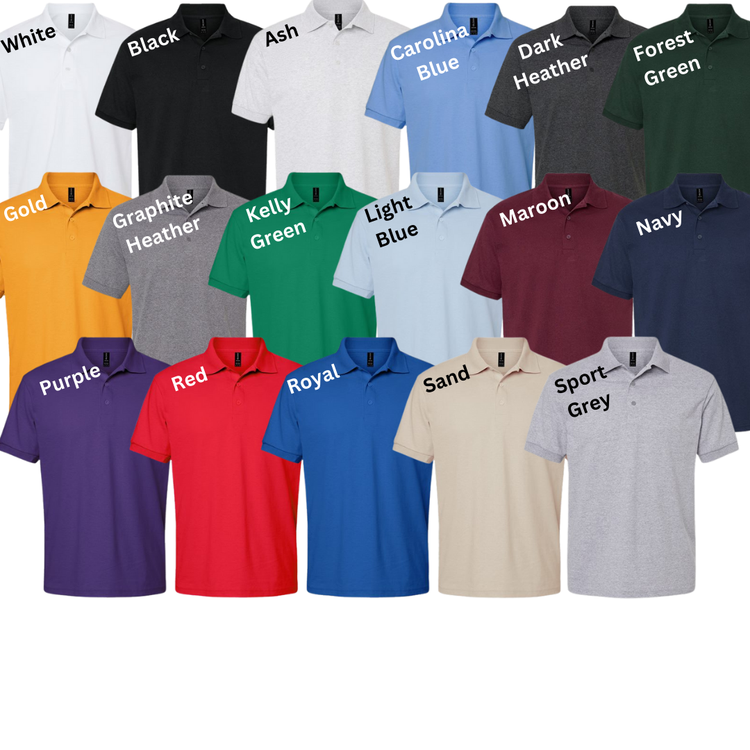 Custom Adult 50/50 Blend Polo Shirts