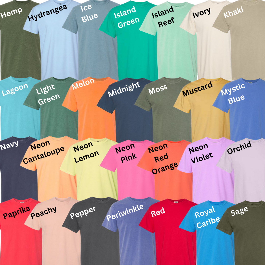 Adult Comfort Colors Custom T-Shirts