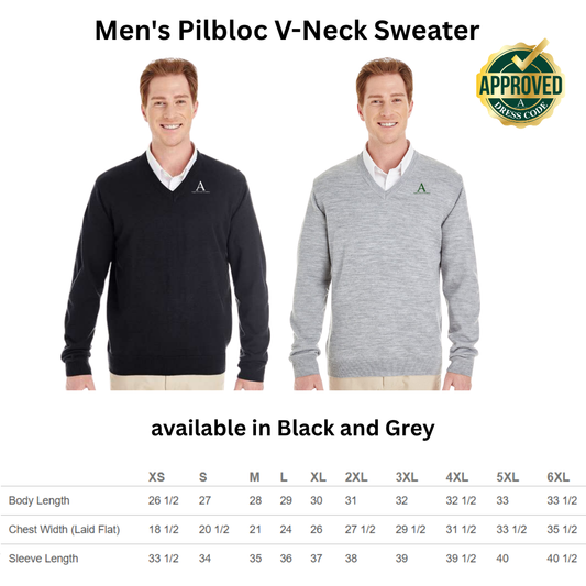 AGAPE Men's Pibloc V-Neck Sweater