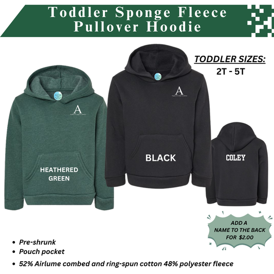 AGAPE TODDLER SPONGE FLEECE HOODIE
