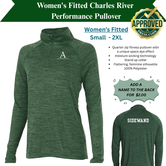 AGAPE Women's Fitted Charles River Performance Pullover