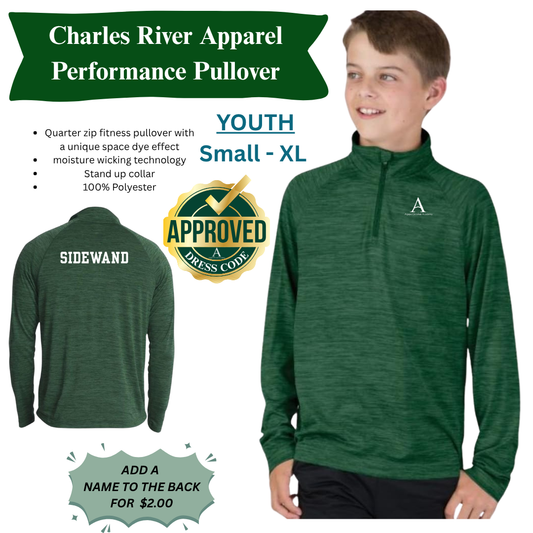 AGAPE YOUTH Charles River Performance Pullover
