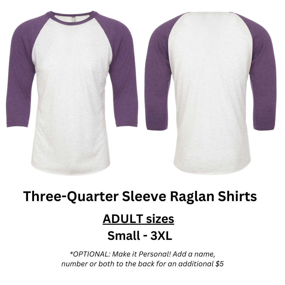 Berkshire Boosters Customizable Three-Quarter Sleeve Raglan Shirts