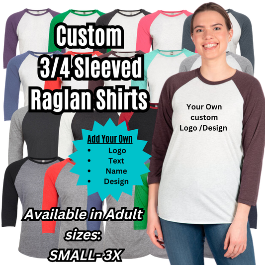 Custom Quarter Length Sleeve Tops