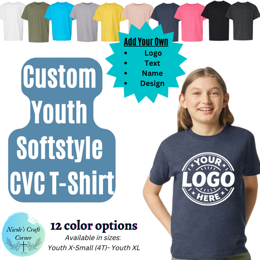 Custom Youth Soft Style CVC T-Shirt