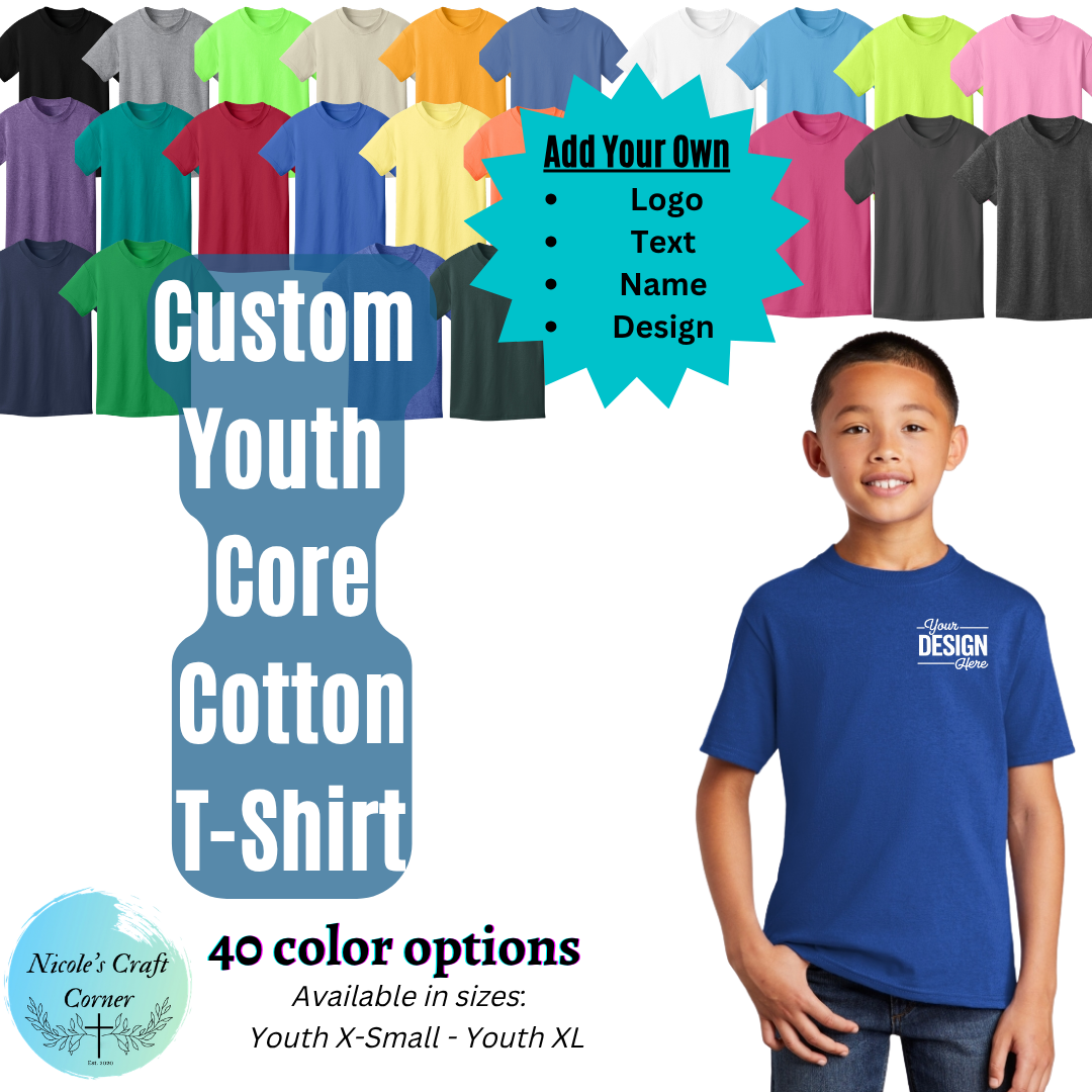 Custom Youth Core Cotton T-Shirt