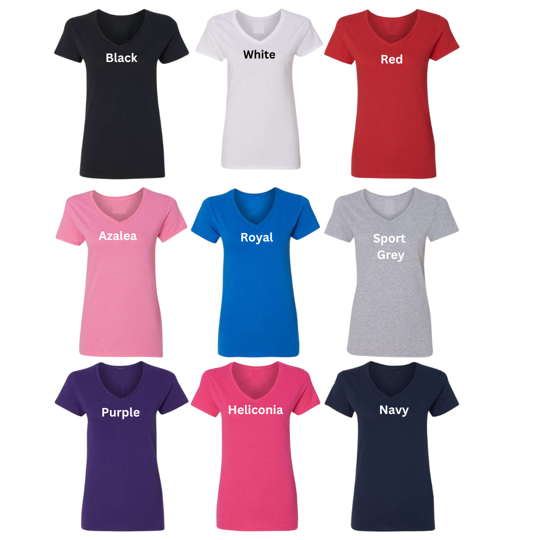 Custom Women's Heavy Cotton V-Neck T-Shirt