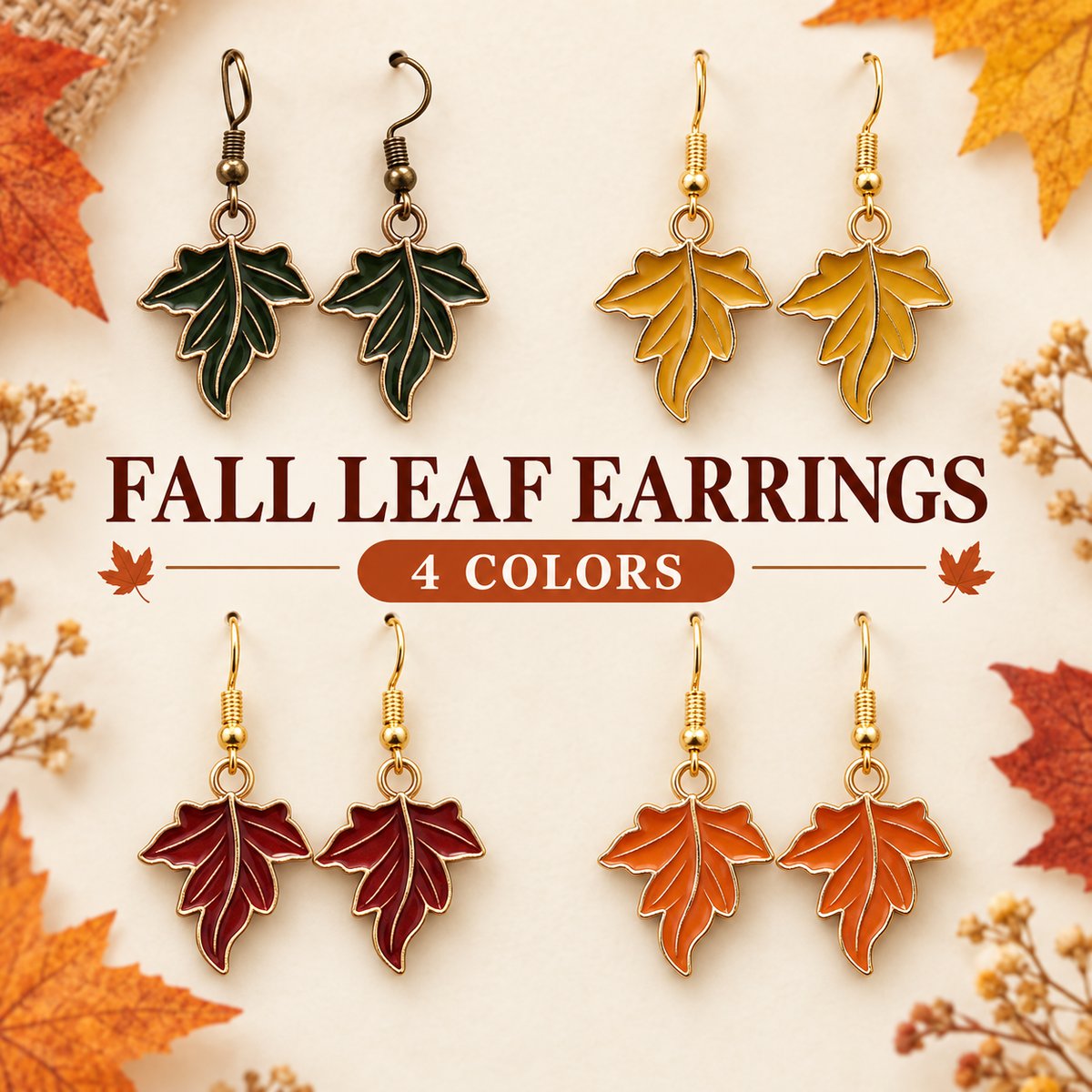 Fall Leaf Earrings