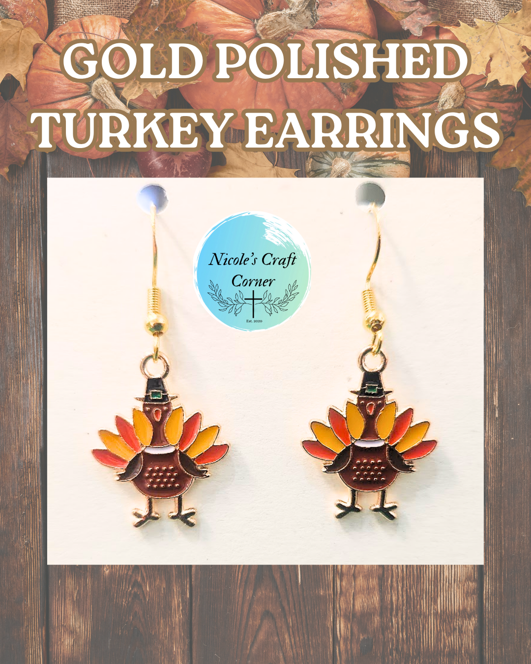GOLD POLISHED TURKEY EARRINGS