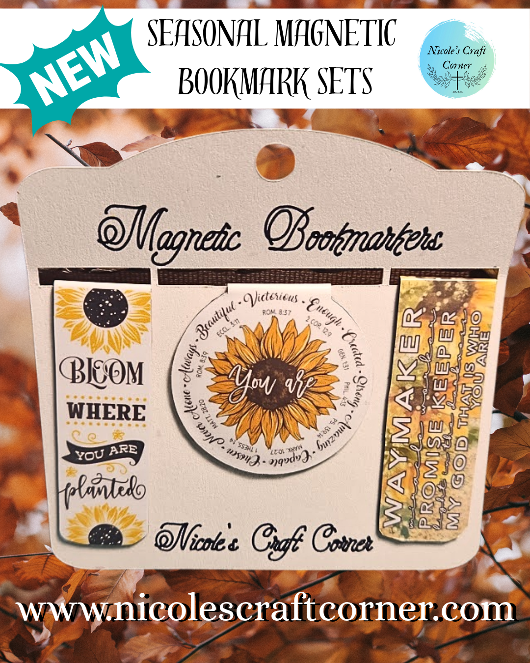 Seasonal Magnetic Bookmark Sets
