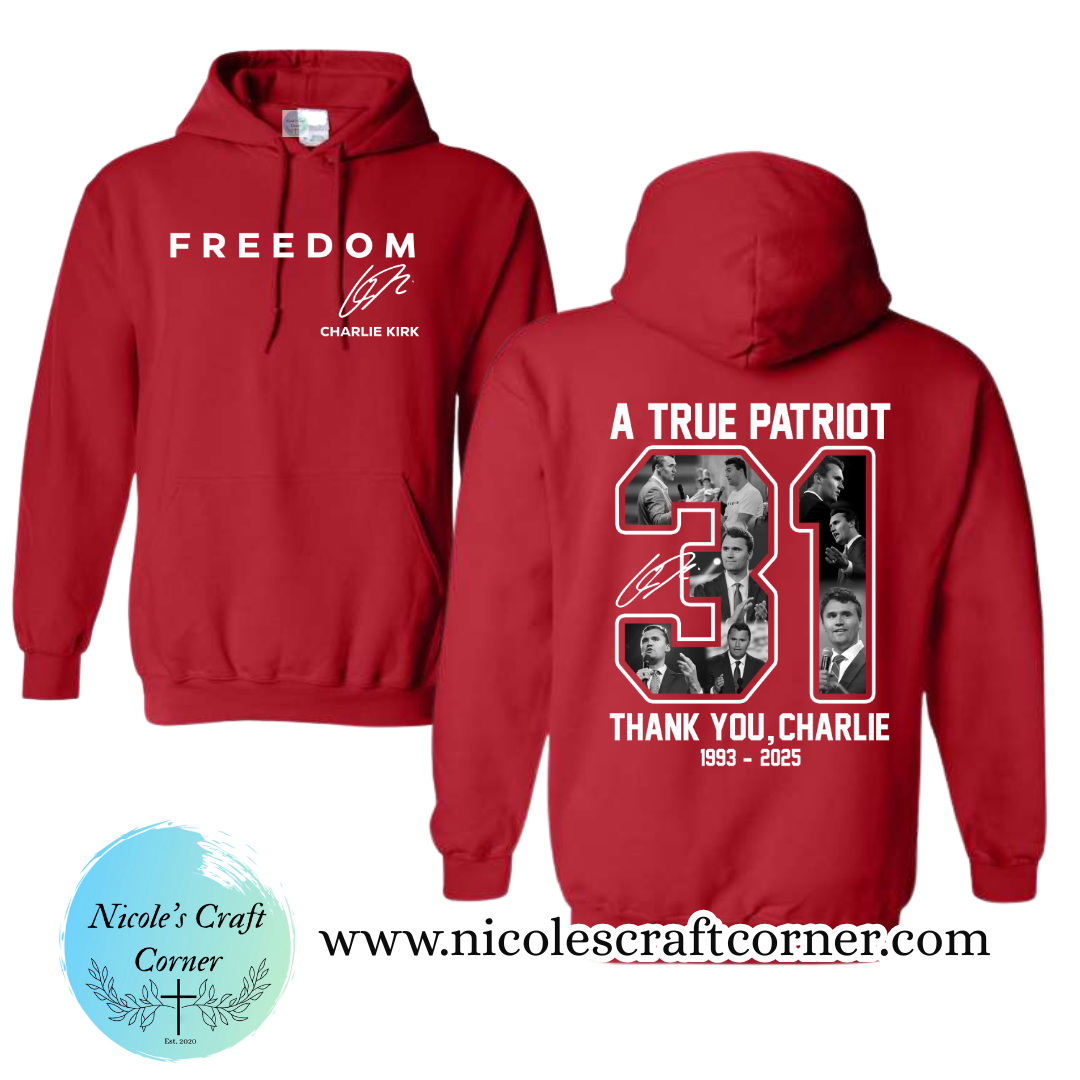 Charlie Kirk Tribute Hoodies