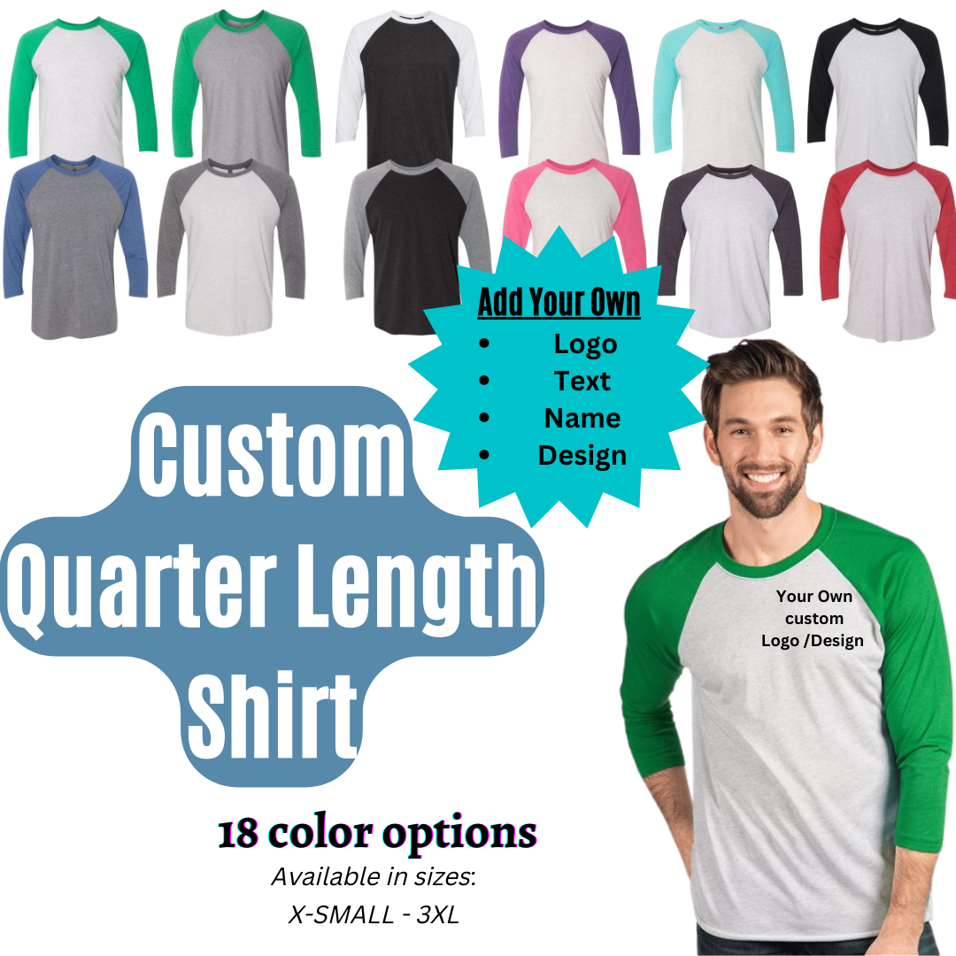 Custom Quarter Length Sleeve Tops