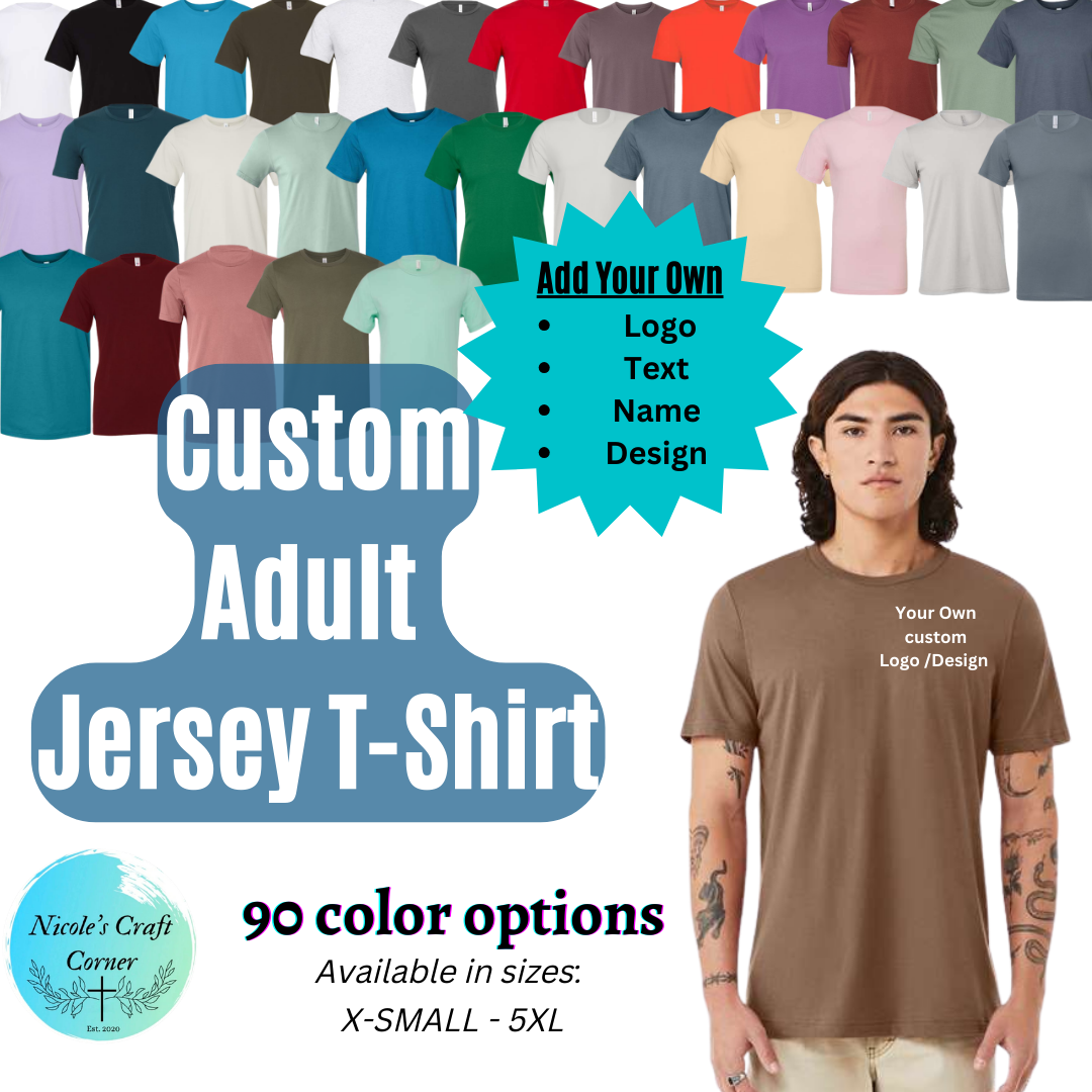 Custom Adult Jersey T-Shirt