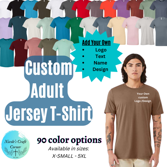 Custom Adult Jersey T-Shirt