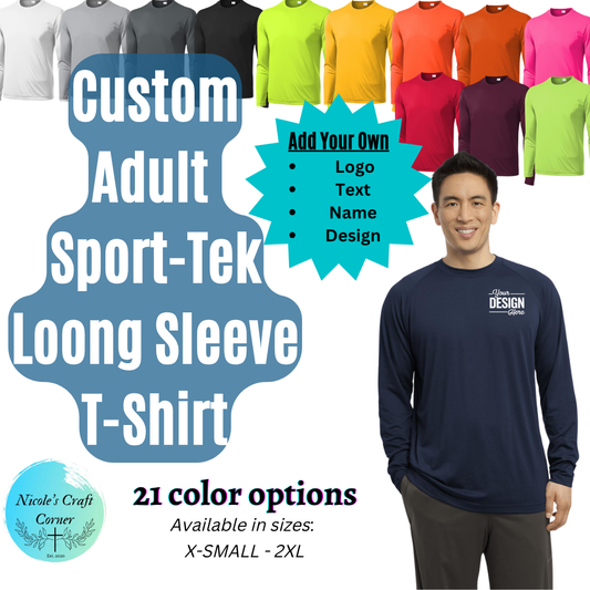 Custom Adult  Sport-Tek Loong Sleeve T-Shirt