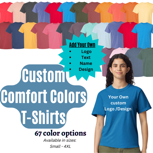 Adult Comfort Colors Custom T-Shirts