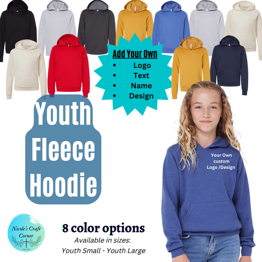 Youth Custom Fleece-Lined Hoodies