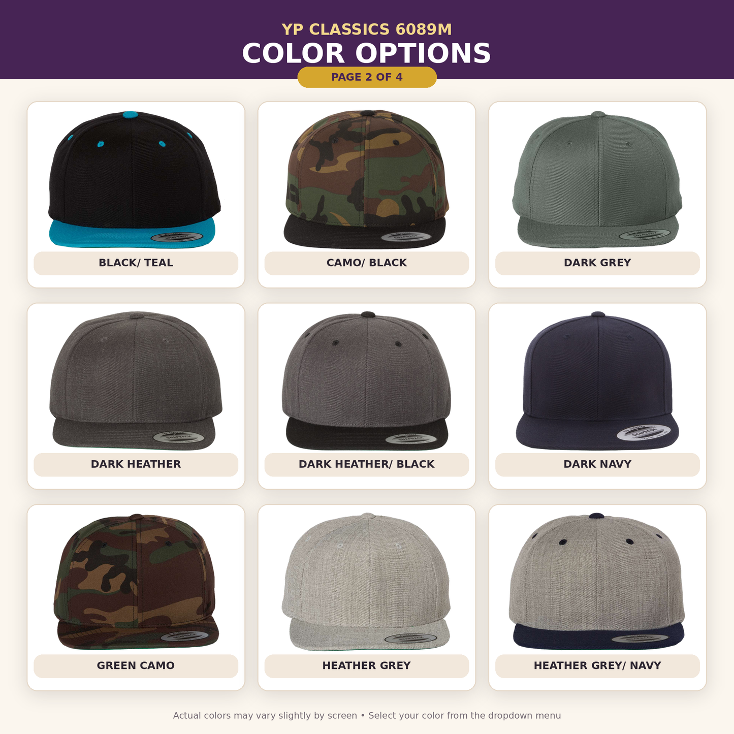 YP Classics Premium Flat Bill Snapback Cap