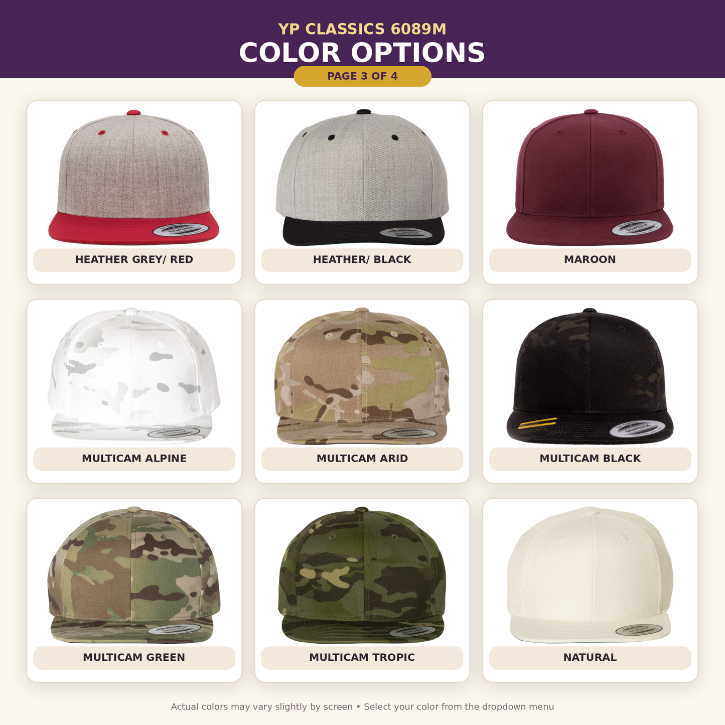 YP Classics Premium Flat Bill Snapback Cap