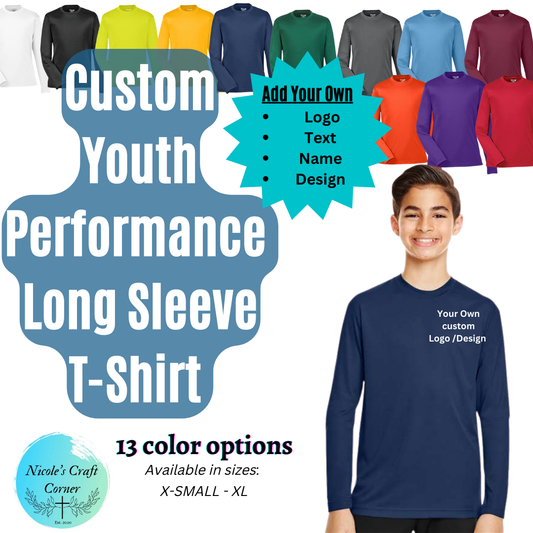 Youth Performance Long Sleeve T-Shirts
