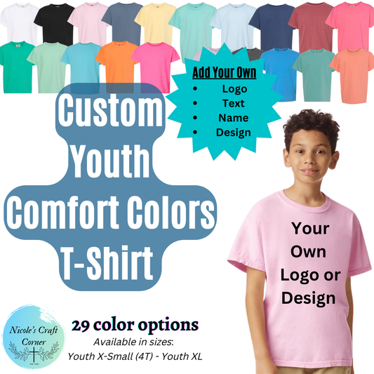 Custom Youth Comfort Colors T-Shirt