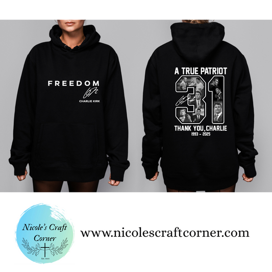 Charlie Kirk Tribute Hoodies